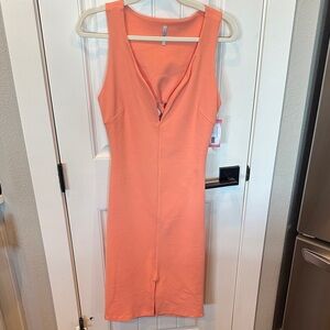 Sleeveless Coral Dress